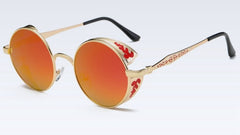 Men's Polarized Round 'Banshee Look' Metal Sunglasses