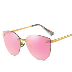 Women's Polarized Pilot 'Princes Tiana' Metal Sunglasses