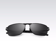 Men's Polarized Square 'Stone Shepard' Metal Sunglasses