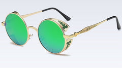 Men's Polarized Round 'Banshee Look' Metal Sunglasses