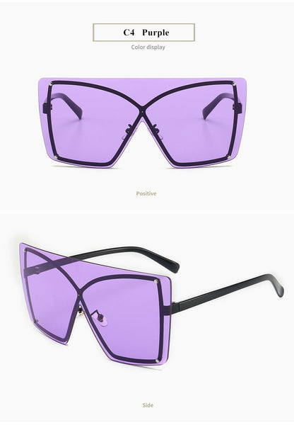 Women's Polarized Rimless 'Stingray Women's' Plastic Sunglasses