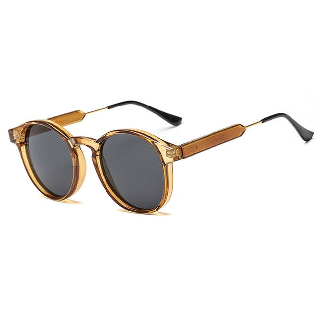 Women's Retro Round 'The Jitter Bug' Plastic Sunglasses