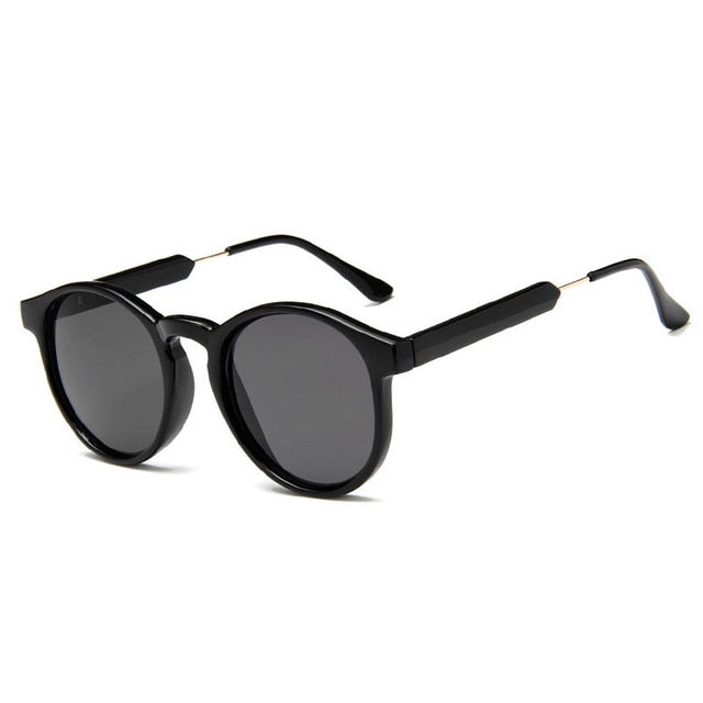 Women's Retro Round 'The Jitter Bug' Plastic Sunglasses