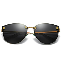 Women's Polarized Pilot 'Princes Tiana' Metal Sunglasses