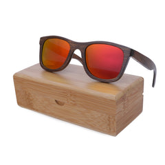 Men's Fashion Square 'Winter Bliss' Bamboo Sunglasses