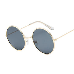 Women's Small Round 'Mystery Furry' Metal Sunglasses