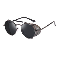 Men's Retro Round ' Billy Ford' Metal Sunglasses