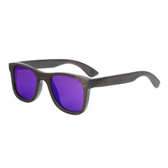 Men's Fashion Square 'Winter Bliss' Bamboo Sunglasses