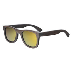 Men's Fashion Square 'Winter Bliss' Bamboo Sunglasses