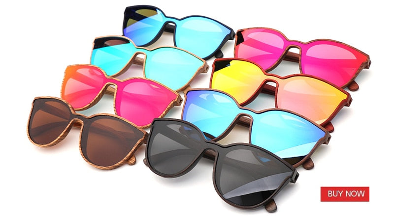 Men's Fashion Square 'Winter Bliss' Bamboo Sunglasses