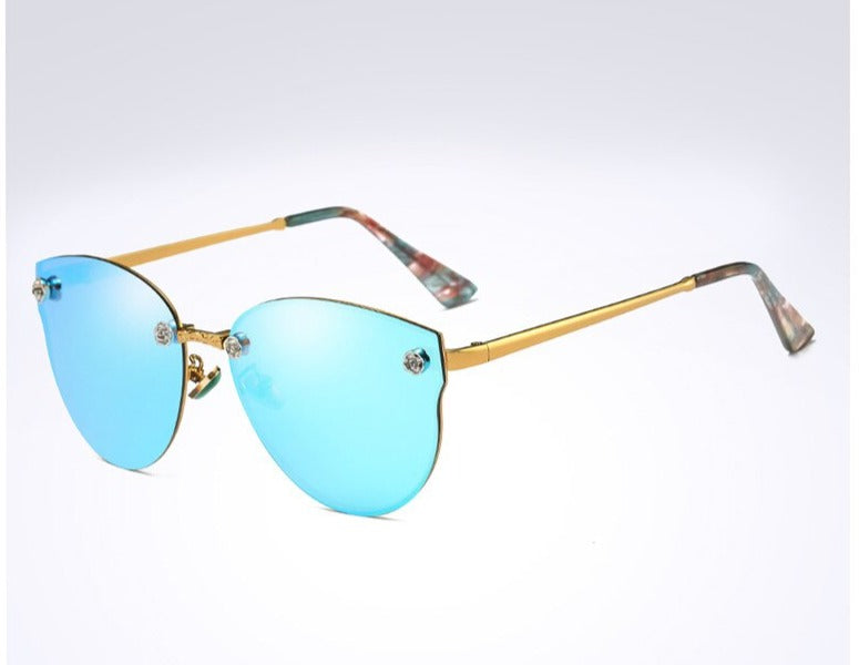 Women's Polarized Pilot 'Princes Tiana' Metal Sunglasses