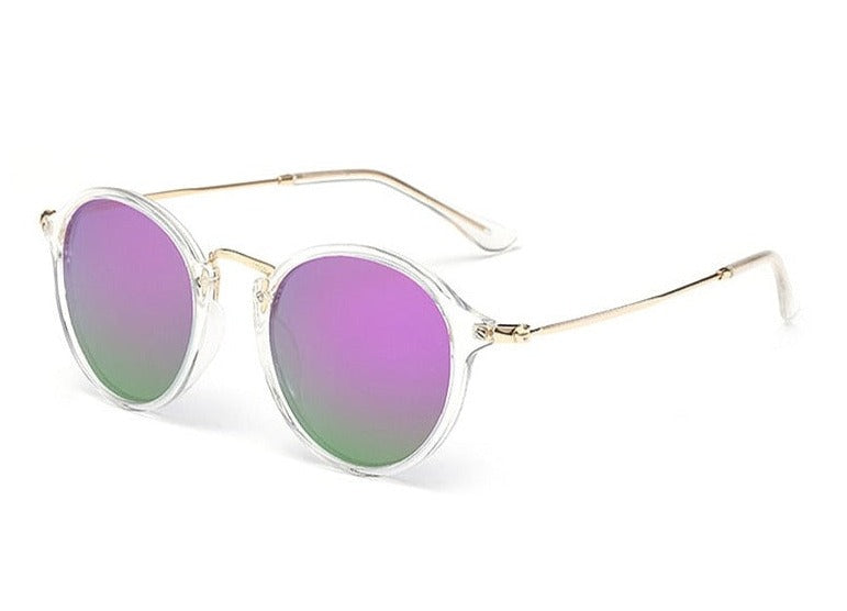 Women's Round 'Joyous Union' Metal Sunglasses
