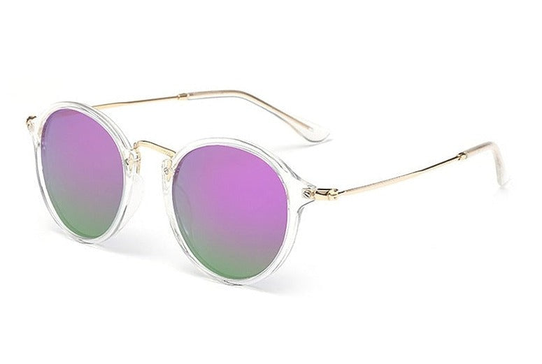 Women's Round 'Joyous Union' Metal Sunglasses