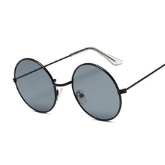 Women's Small Round 'Mystery Furry' Metal Sunglasses