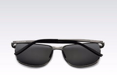 Men's Polarized Square 'Stone Shepard' Metal Sunglasses