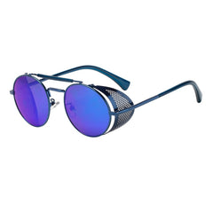 Men's Retro Round ' Billy Ford' Metal Sunglasses