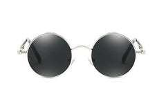 Women's Steampunk Round 'Moby Dick' Metal Sunglasses