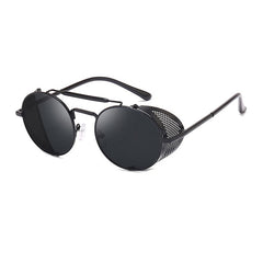 Men's Retro Round ' Billy Ford' Metal Sunglasses