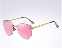 Women's Polarized Pilot 'Princes Tiana' Metal Sunglasses