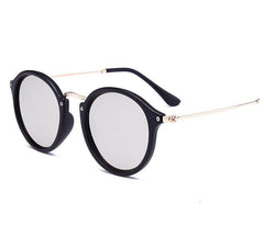 Women's Round 'Joyous Union' Metal Sunglasses