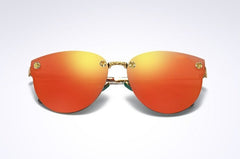 Women's Polarized Pilot 'Princes Tiana' Metal Sunglasses