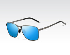 Men's Polarized Square 'Stone Shepard' Metal Sunglasses