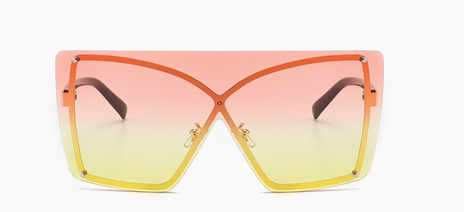 Women's Polarized Rimless 'Stingray Women's' Plastic Sunglasses