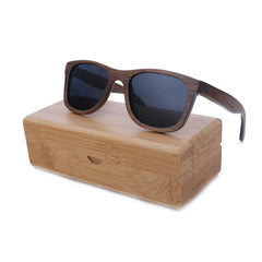 Men's Fashion Square 'Winter Bliss' Bamboo Sunglasses