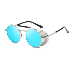 Men's Retro Round ' Billy Ford' Metal Sunglasses