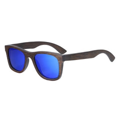 Men's Fashion Square 'Winter Bliss' Bamboo Sunglasses