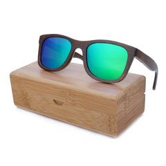 Men's Fashion Square 'Winter Bliss' Bamboo Sunglasses