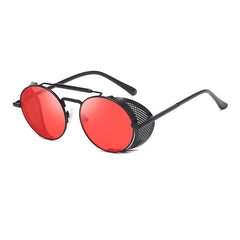 Men's Retro Round ' Billy Ford' Metal Sunglasses