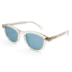 Men's Round Transparent 'The Wide' Plastic Sunglasses