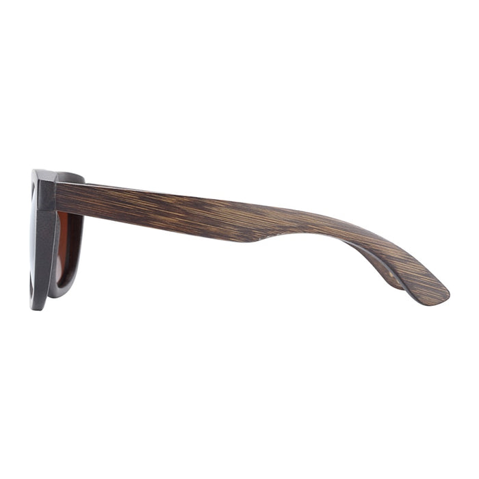 Men's Polarized Square 'Ski Mask' Bamboo Sunglasses