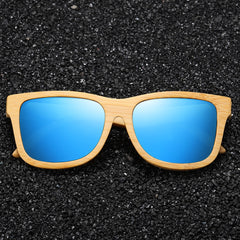 Men's Classy Oval 'Holly Blizzard' Wooden Sunglasses