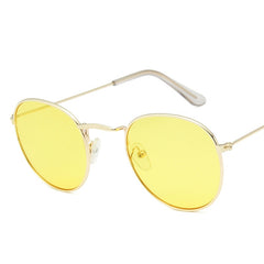 Women's Round 'Sally Night' Metal Sunglasses