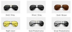 Men's Steampunk Pilot 'Gucci Roll' Metal Sunglasses