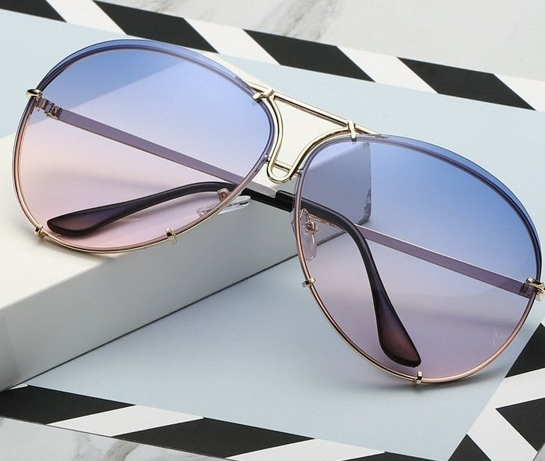 Women's Oversized 'Scoutwire' Metal Sunglasses