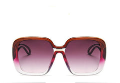 Women's Oversized Square 'Daiki Yuki' Plastic Sunglasses