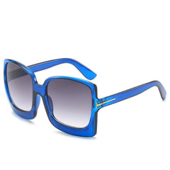 Women's Oversized Square 'Cortney Faith' Plastic Sunglasses