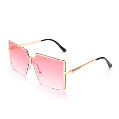 Women's Oversized Square 'Everyday Frame' Metal Sunglasses