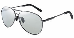 Men's Aviation Polarized 'The Matrix III' Metal Sunglasses