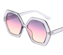 Women's Retro  Hexagon 'The Stylish' Oversize Sunglasses