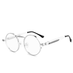 Men's Retro Round 'Little John' Metal Sunglasses