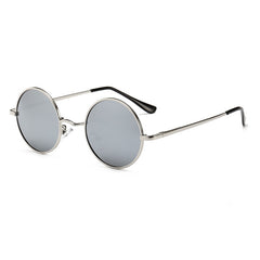 Men's Polarized Round 'Black Blaze' Metal Sunglasses