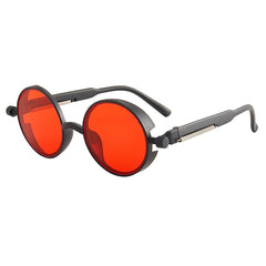 Men's Classic Round 'Chilli Ice' Plastic Sunglasses