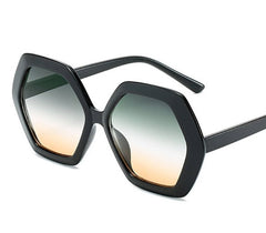 Women's Retro  Hexagon 'The Stylish' Oversize Sunglasses