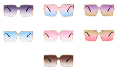 Women's Oversized Square 'Everyday Frame' Metal Sunglasses