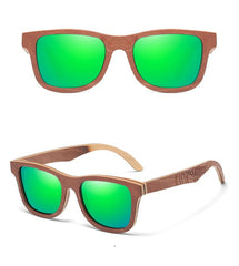 Men's Polarized Wayfarer 'Bold Soul' Wooden Sunglasses