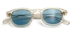 Men's Round Transparent 'The Wide' Plastic Sunglasses